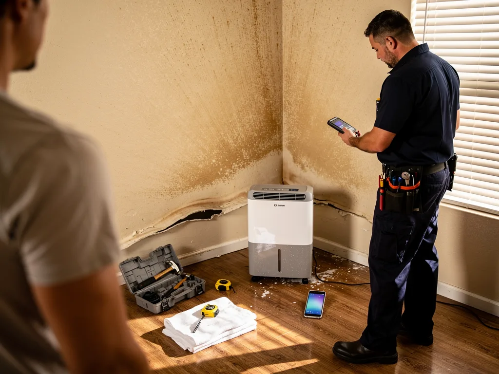 DIY vs when to call a pro for a typical water damage scenario